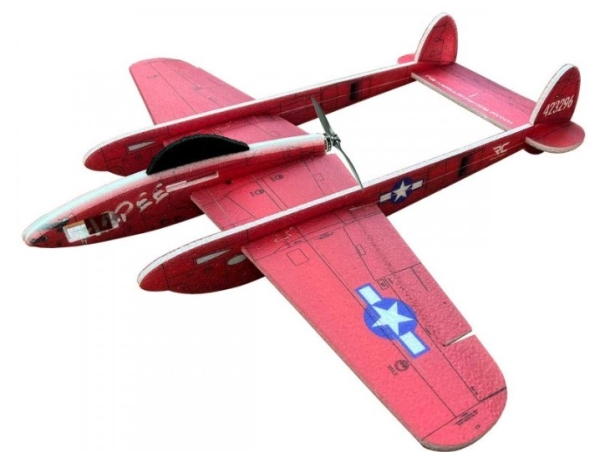 15602 P38 Lightning (rot) Combo / 880mm